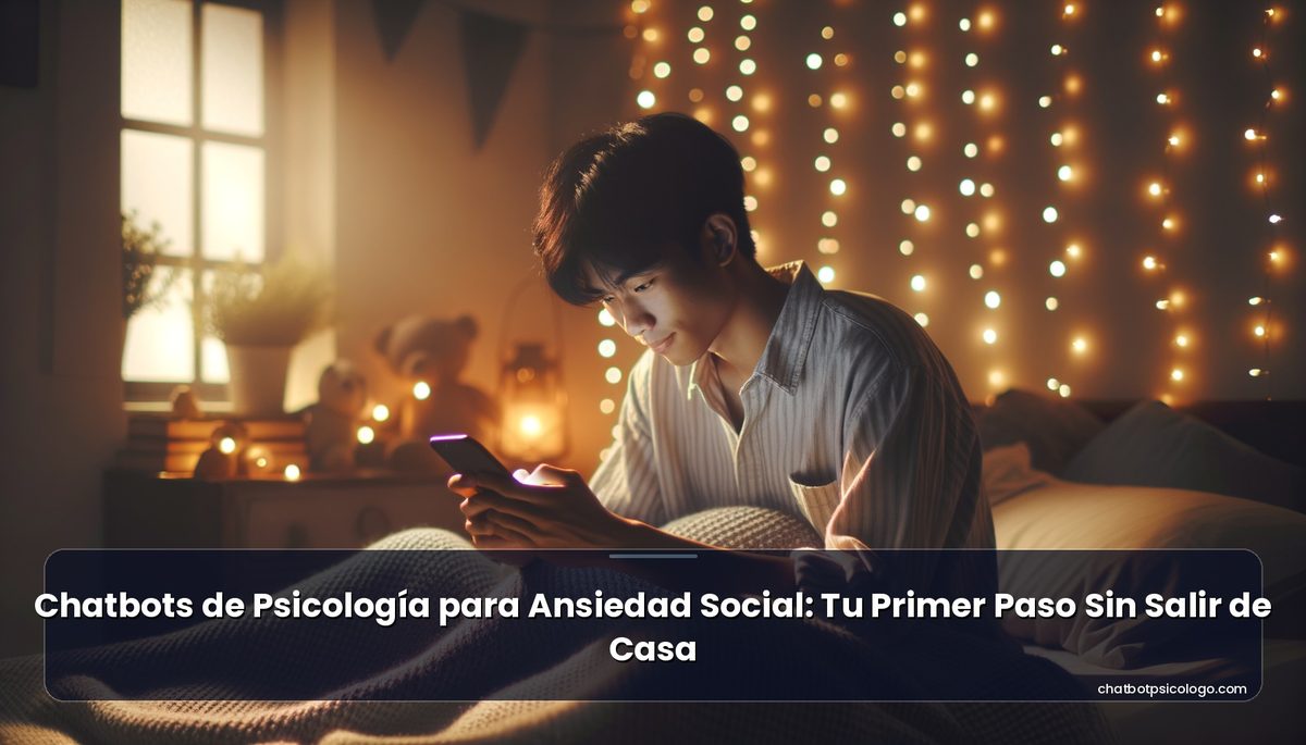 Chatbots de Psicología para Ansiedad Social: Tu Primer Paso Sin Salir de Casa