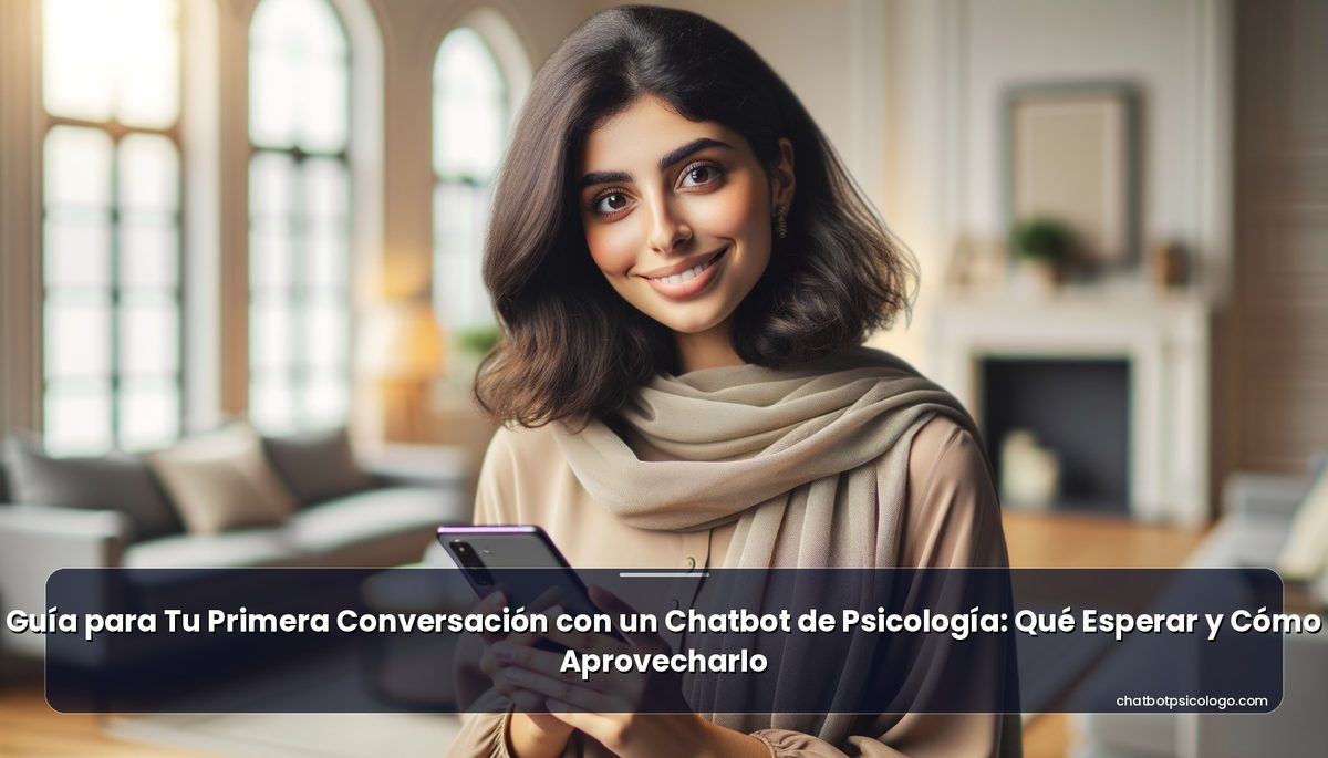 Guía para Tu Primera Conversación con un Chatbot de Psicología: Qué Esperar y Cómo Aprovecharlo