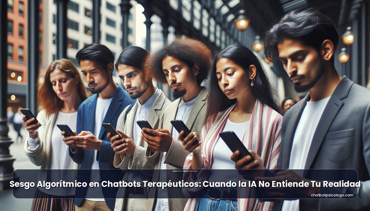 Sesgo Algorítmico en Chatbots Terapéuticos: Cuando la IA No Entiende Tu Realidad