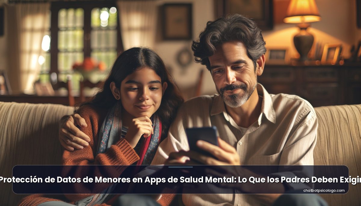 Protección de Datos de Menores en Apps de Salud Mental: Lo Que los Padres Deben Exigir