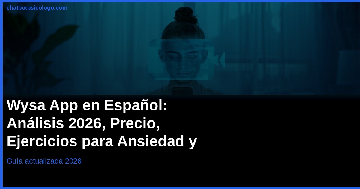 Wysa 2026: Review del Chatbot de Salud Mental con IA